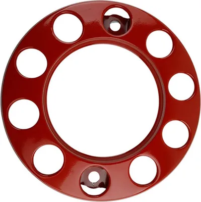 Produktbild von 22,5" rot Vorderradabdeckung 10 Löcher universal Scania DAF Renault Iveco MAN Mercedes Volvo