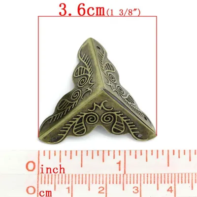 30 Schutzecken Kantenschutz 25mm f. Koffer Kisten Boxen antikmessing bronze