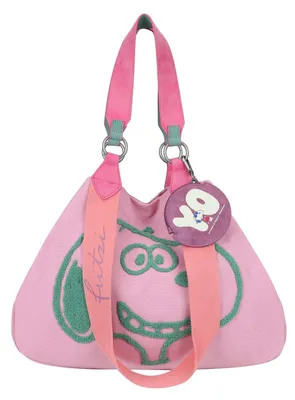 Image de Fritzi aus Preußen sac à épaule Peanuts™ x Fritzi Izzy Medium Smile Flocked Shopper Pink rose