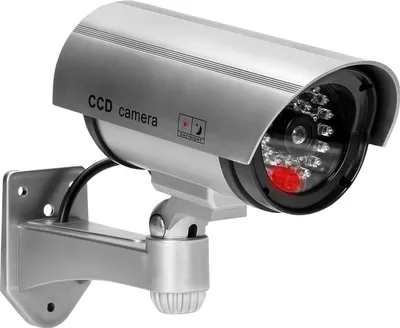 Produktbild von Überwachungskamera Attrappe CCD LED silber Kameraattrappe Sicherheitstechnik