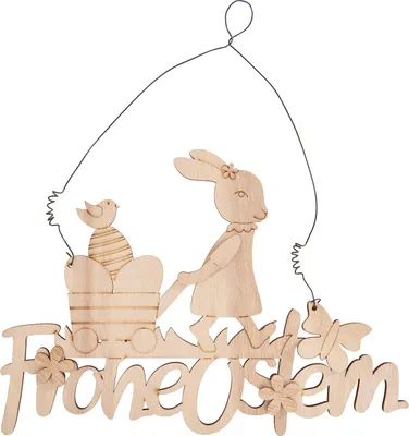 Produktbild von VBS Holz-Hänger "Frohe Ostern", 5-tlg.