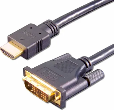 Produktbild von e+p HDMI 3, 2 m, HDMI, DVI-D, Gold, Schwarz, Männlich/Männlich