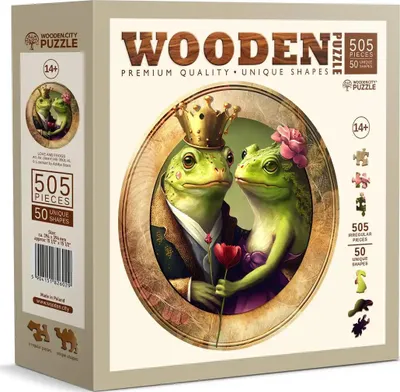 Immagine prodotto di WOODEN CITY Puzzle in legno Amore e rane 505 pezzi
