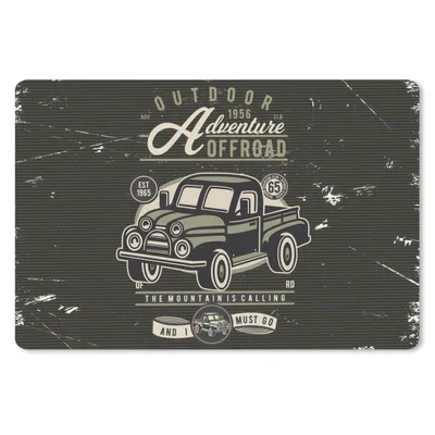 Produktbild von MuchoWow® Schreibtischunterlage Auto - Oldtimer - Briefe 60x40 cm - XXL Mauspad - Großes Mauspad