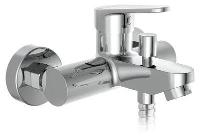 Produktbild von Schütte FUTURA Badewannenarmatur, Einhebelmischer mit Brauseschlauchanschluss Badarmatur