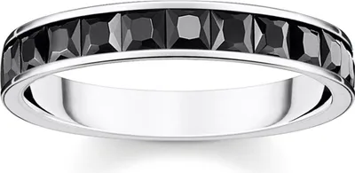 Thomas Sabo TR2358-643-11 Damen-Bandring Schwarze Steine 1