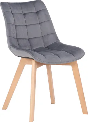 Produktbild von Esszimmerstuhl HLO-CP74 Samt  grau
