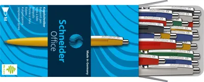 Produktbild von Kugelschreiber Office Druckmechanik M blau Farbe des Schaftes: sortiert Packung mit 20 Stück