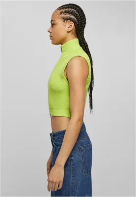 Obrázek produktu pro Dámská vesta Urban Classics Ladies Short Knit Vest frozenyellow - M