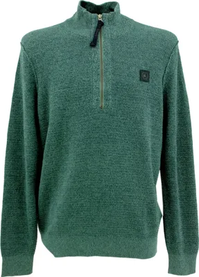 Produktbild von 33293 Lerros, ,  Herren Troyer Pullover Pulli Mock Zip, feiner Jaquardstrick, türkisgrün melange, XL