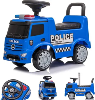 Obrázek produktu pro Odrážedlo Mercedes Antos Policie modrá