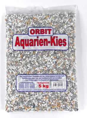 Produktbild von Orbit Aquarien Kies Cuema weiß-grau-gelb 5 kg