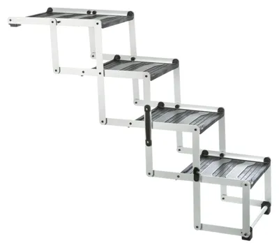 Produktbild von TRIXIE 4-stufige Falt-Treppe, Aluminium/TPR - diverse - Breite: 37 cm/Höhe: bis zu 70 cm/Tiefe: bis zu 160 cm