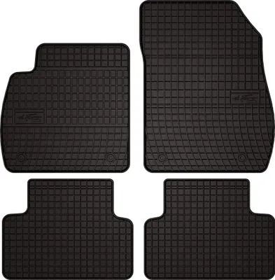 Obrázek produktu pro Gumové autokoberce pro na míru pro Opel Zafira C (2012-2018, minivan) černé, sada 4 ks, s úchyty