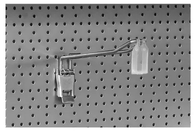 Produktbild von Doppelhaken für Lochwände 100 mm mit Klappverschluss (50 Stück)