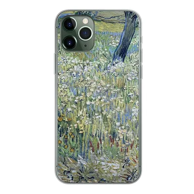 Produktbild von MuchoWow® Handyhülle Schutzhülle Hülle für iPhone 11 Pro Baumstämme im Gras - Vincent van Gogh Silikon Softcase Handy Hülle - Handy
