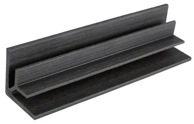 Produktbild von Fiberdeck Anthrazit 2,5 Meter WPC Inneneckprofil, Wandverkleidung, Fassadenprofil, Sockelleiste, Innen und Außen, Modern, Robust, Pflegeleicht