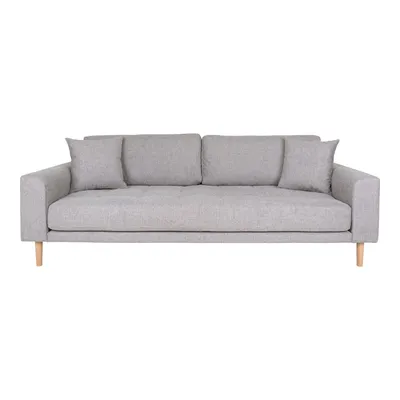 Produktbild von Hellgraues 3-Sitzer-Sofa + 3 Kissen