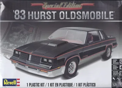 Produktbild von Revell 1983 Hurst Oldsmobile, Stadtautomodell, Montagesatz, 1:25, 1983 Hurst Oldsmobile, 94 Stück(e), 12 Jahr(e)