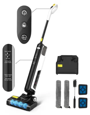 Image de Nettoyeur de sols et aspirateur à sec et humide avec un moteur de 150 W et une autonomie de 45 minutes