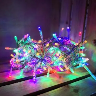 Image de Guirlande LED Rideaux 140LED 220V 3m IP44 8 modes - Multicolore