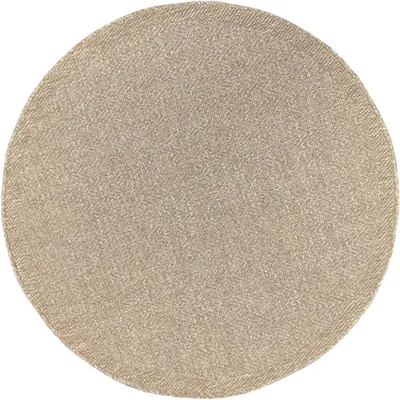 Productafbeelding van Rond buitenkleed, ongeveer 120 cm, weerbestendig, met een uitstraling van jute, geschikt voor balkon of terras