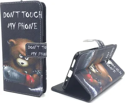Produktbild von Handyhülle Tasche für Handy ZTE Blade V7 Schriftzug Bär mit Kettensäge