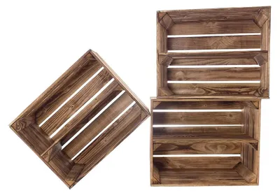 Immagine prodotto di Set di 3 scatole in legno con cassetto e scomparti