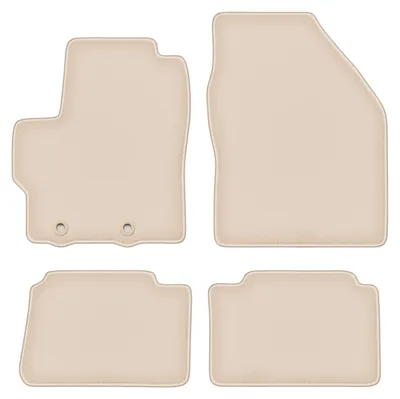 Produktbild von DURBAN Beige Velours-Fußmatten-Set für Toyota Yaris IV Schrägheck (2020-)