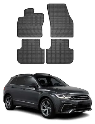 Produktbild von OMAC Gummi Fußmatten für VW Tiguan 2016-2024 Automatten Gummi Schwarz 4tlg