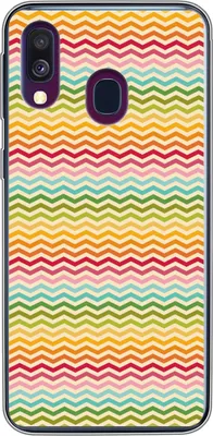 Produktbild von MuchoWow® Handyhülle Schutzhülle Hülle für Telefoonhoesje Samsung Galaxy A40 Muster - Regenbogen - Retro Silikon Softcase Handy Hülle - Handy-Tasche