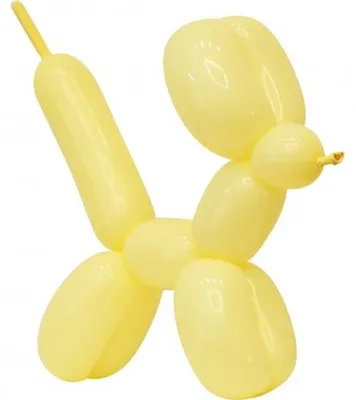 Produktbild von 50 Modellierballons pastell gelb