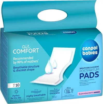 A package of Canpol Babies Postpartum Pads.
