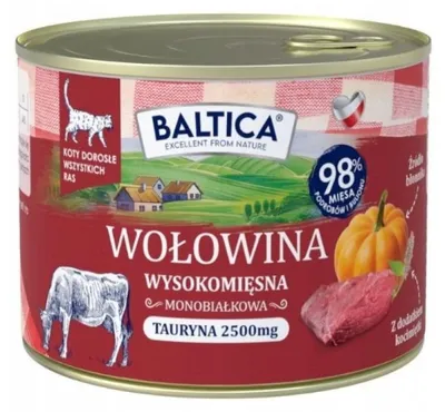 Immagine prodotto di BALTICA SMAKI REGIONÓW Gatto adulto Manzo con fegato 185g