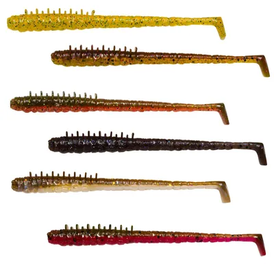 Produktbild von Westin Wiggle Worm Creaturebait 11cm 4g - 4 Gummifische, Farbe:Pumpkin Pepper