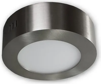 Produktbild von C-Light Dimmbare 6W LED Aufbauleuchte 230V rund - alu gebürstet