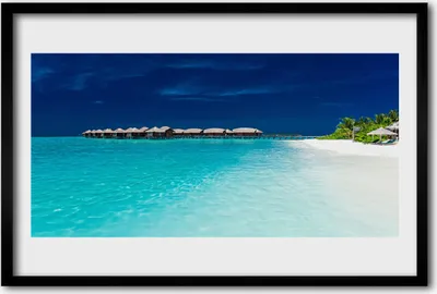 Produktbild von Bild 60x40 MDF-Rahmen Wandkunst Seestrandlandschaft
