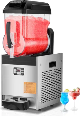 Obrázek produktu pro SucceBuy Komerční přístroj na výrobu ledové tříště, 12 l, jedna nádrž, 48 šálků, nerezová ocel, pro domácnosti, večírky, restaurace, kavárny, bary