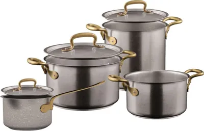 Produktbild von Sambonet 1965 Vintage Kochtopfset 4tlg. Edelstahl Antik