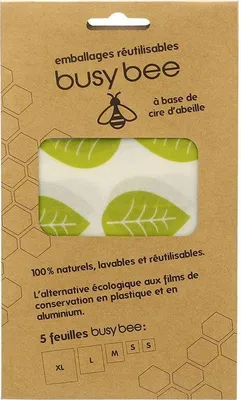 Produktbild von Wiederverwendbare Lebensmittelverpackungen - 5-Blatt-Bienenwachs
