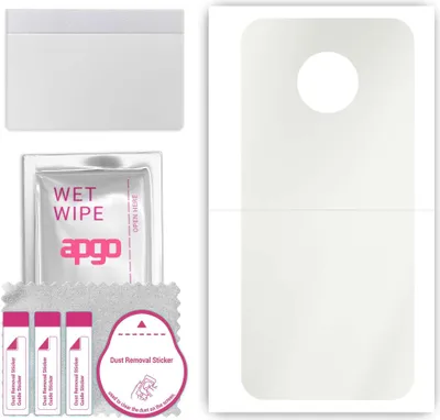 Produktbild von apgo Rückseite Schutzfolie, Matt, kompatibel mit Motorola Moto G6 Play, Hinten Hydrogel-Displayschutzfolie mit Positionierhilfe, kratzfest, einfache Montage