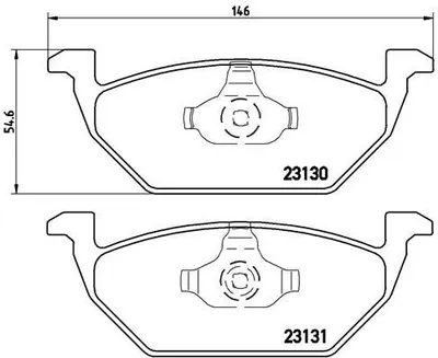 Produktbild von Brembo Bremsbelagsatz, Scheibenbremse Vorderachse P 85 041
