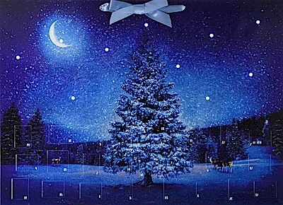 Produktbild von Wand-Adventskalender mit Licht - Winterzauber