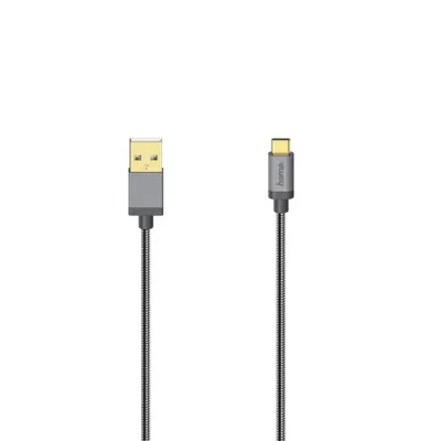 Produktbild von Hama 00200502, 0,75 m, USB C, USB A, USB 2.0, 0,48 Gbit/s, Anthrazit