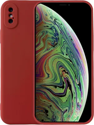 Produktbild von Handyhülle für iPhone Xs Max  Silikonhülle - Backcover Siliconen Case - Rot