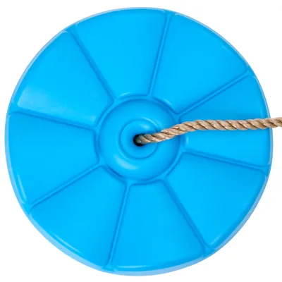 Produktbild von TRIBECCO Schaukel Blume Schaukelrad Schaukelteller Spielplatz Schaukelsitz Anti-Rutsch-Kunststoff (Blau)