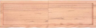 Obrázok produktu pre vidaXL Nástenná polica svetlohnedá 140x40x(2-4) cm dubový masív