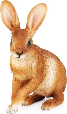Obrázek produktu pro Zahradní figurka - 21x11x27,5 cm - Odolná vůči počasí - Polystone - Skulptura zajíce realistická