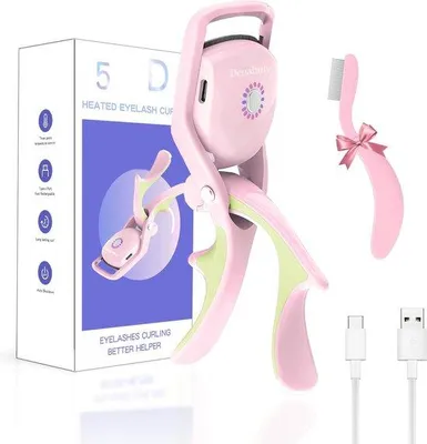 Productafbeelding van Famanu Elektrische wimperkruller met 3 warmtestanden - Draagbare, USB-oplaadbare wimperkruller