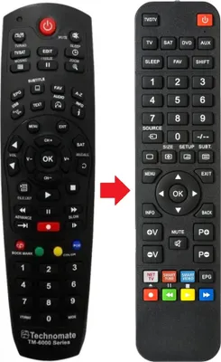 Produktbild von Fernbedienung passend für TECHNOMATE TM6800-HD